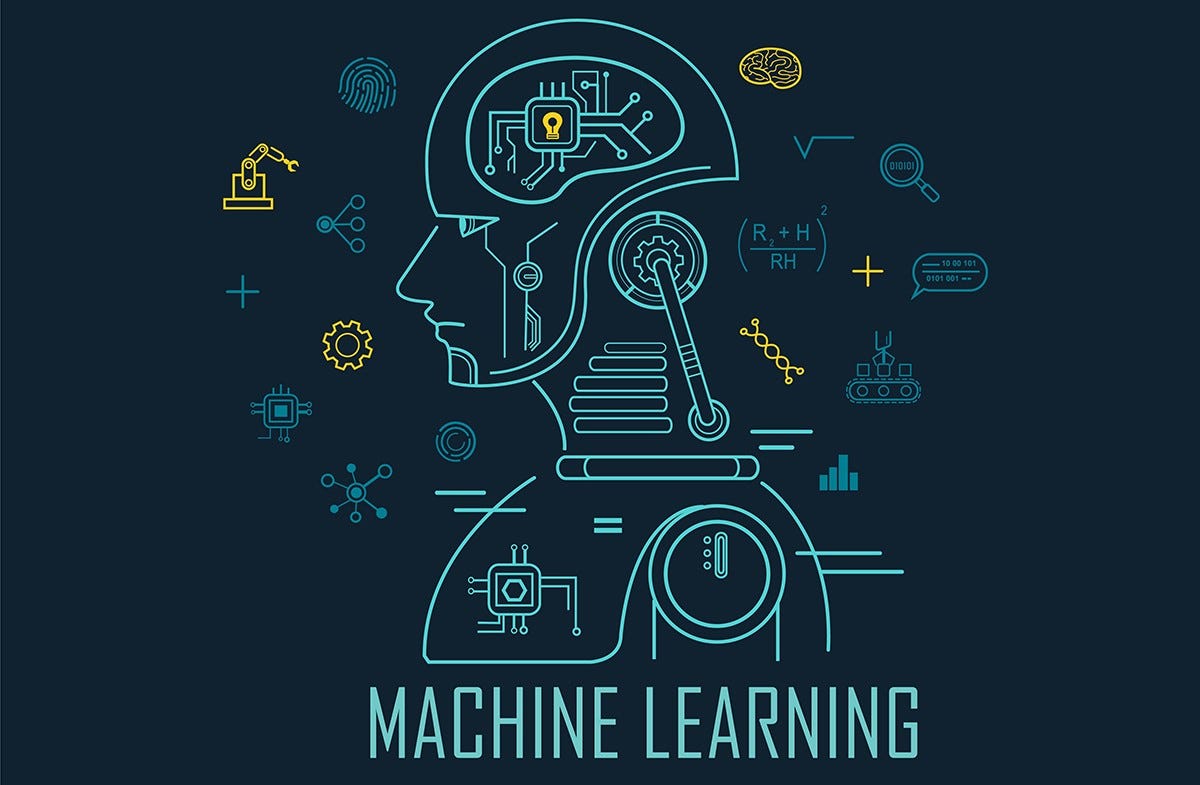 Data visualization representing machine learning